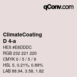 Farbcode: ClimateCoating - D 4-a | qconv.com