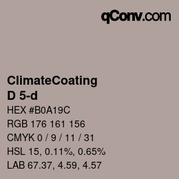 Color code: ClimateCoating - D 5-d | qconv.com