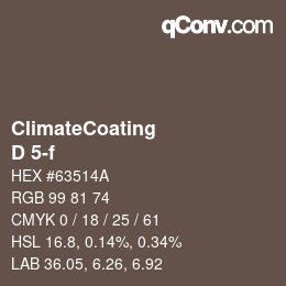 Farbcode: ClimateCoating - D 5-f | qconv.com