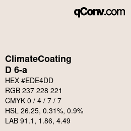 Farbcode: ClimateCoating - D 6-a | qconv.com