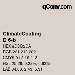 Farbcode: ClimateCoating - D 6-b | qconv.com