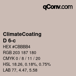 Color code: ClimateCoating - D 6-c | qconv.com