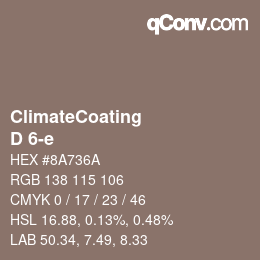 Farbcode: ClimateCoating - D 6-e | qconv.com