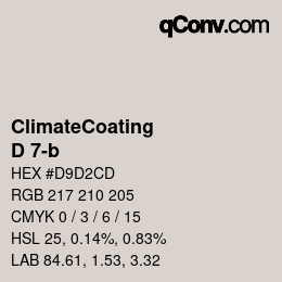 Código de color: ClimateCoating - D 7-b | qconv.com