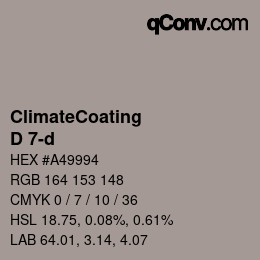 Color code: ClimateCoating - D 7-d | qconv.com