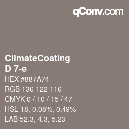 Color code: ClimateCoating - D 7-e | qconv.com