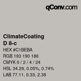 Code couleur: ClimateCoating - D 8-c | qconv.com