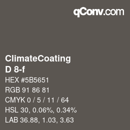 Código de color: ClimateCoating - D 8-f | qconv.com
