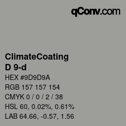Farbcode: ClimateCoating - D 9-d | qconv.com