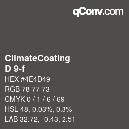 カラーコード: ClimateCoating - D 9-f | qconv.com