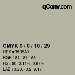Color code: CMYK 0 / 0 / 10 / 29 | qconv.com
