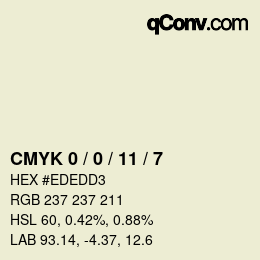 Color code: CMYK 0 / 0 / 11 / 7 | qconv.com