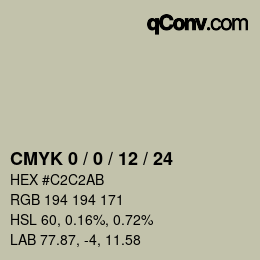Color code: CMYK 0 / 0 / 12 / 24 | qconv.com