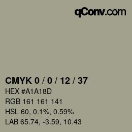 Color code: CMYK 0 / 0 / 12 / 37 | qconv.com
