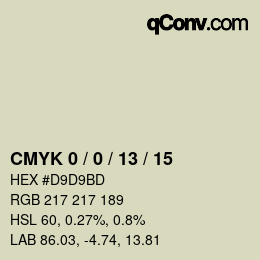 Color code: CMYK 0 / 0 / 13 / 15 | qconv.com