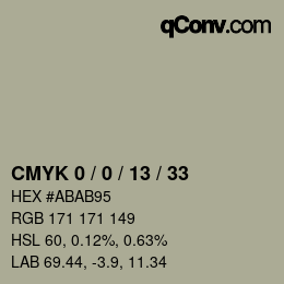 Color code: CMYK 0 / 0 / 13 / 33 | qconv.com