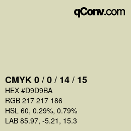 Color code: CMYK 0 / 0 / 14 / 15 | qconv.com