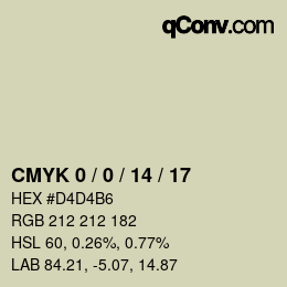 Color code: CMYK 0 / 0 / 14 / 17 | qconv.com