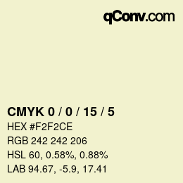 Color code: CMYK 0 / 0 / 15 / 5 | qconv.com