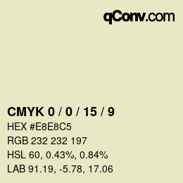Color code: CMYK 0 / 0 / 15 / 9 | qconv.com