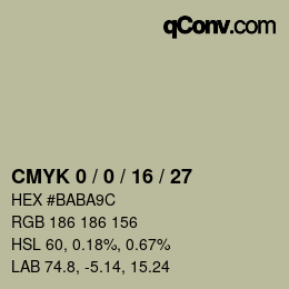 Color code: CMYK 0 / 0 / 16 / 27 | qconv.com