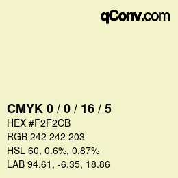 Color code: CMYK 0 / 0 / 16 / 5 | qconv.com