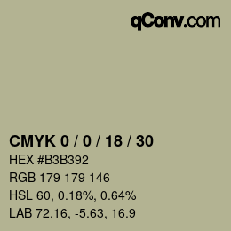 Color code: CMYK 0 / 0 / 18 / 30 | qconv.com