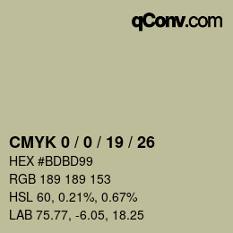 Color code: CMYK 0 / 0 / 19 / 26 | qconv.com