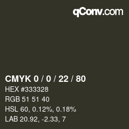 Color code: CMYK 0 / 0 / 22 / 80 | qconv.com