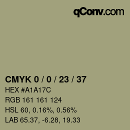 Color code: CMYK 0 / 0 / 23 / 37 | qconv.com