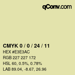 Color code: CMYK 0 / 0 / 24 / 11 | qconv.com