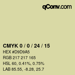 Color code: CMYK 0 / 0 / 24 / 15 | qconv.com