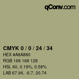颜色代码: CMYK 0 / 0 / 24 / 34 | qconv.com