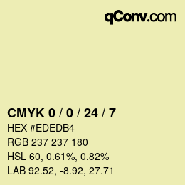 Color code: CMYK 0 / 0 / 24 / 7 | qconv.com