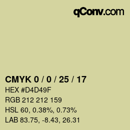 Color code: CMYK 0 / 0 / 25 / 17 | qconv.com