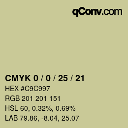 Color code: CMYK 0 / 0 / 25 / 21 | qconv.com