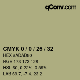 Código de color: CMYK 0 / 0 / 26 / 32 | qconv.com