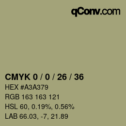 Color code: CMYK 0 / 0 / 26 / 36 | qconv.com