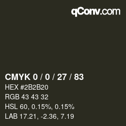 Color code: CMYK 0 / 0 / 27 / 83 | qconv.com
