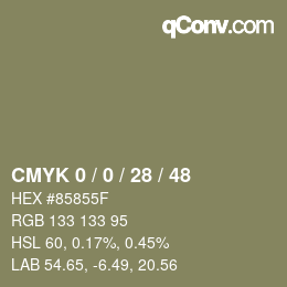 Color code: CMYK 0 / 0 / 28 / 48 | qconv.com