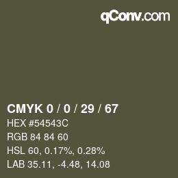 Color code: CMYK 0 / 0 / 29 / 67 | qconv.com