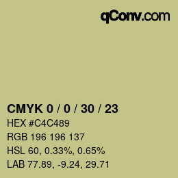 Color code: CMYK 0 / 0 / 30 / 23 | qconv.com