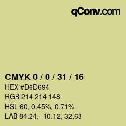 Color code: CMYK 0 / 0 / 31 / 16 | qconv.com