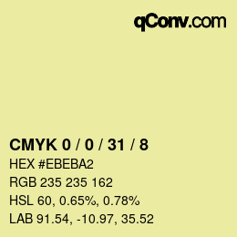 Color code: CMYK 0 / 0 / 31 / 8 | qconv.com