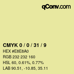 Color code: CMYK 0 / 0 / 31 / 9 | qconv.com