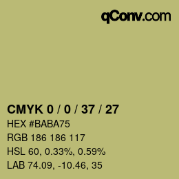 Color code: CMYK 0 / 0 / 37 / 27 | qconv.com