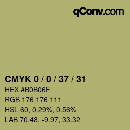 Color code: CMYK 0 / 0 / 37 / 31 | qconv.com
