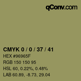 カラーコード: CMYK 0 / 0 / 37 / 41 | qconv.com