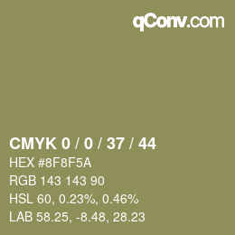 Color code: CMYK 0 / 0 / 37 / 44 | qconv.com