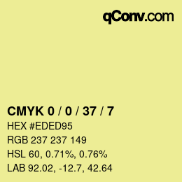 Color code: CMYK 0 / 0 / 37 / 7 | qconv.com